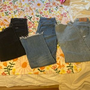 3 pairs of BDG jeans